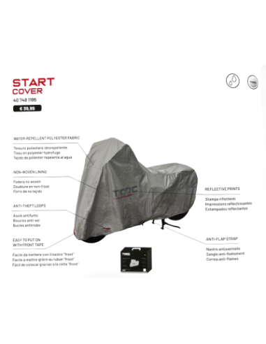 Telo Copri Scooter / Moto TAAC START Grigio TG. L