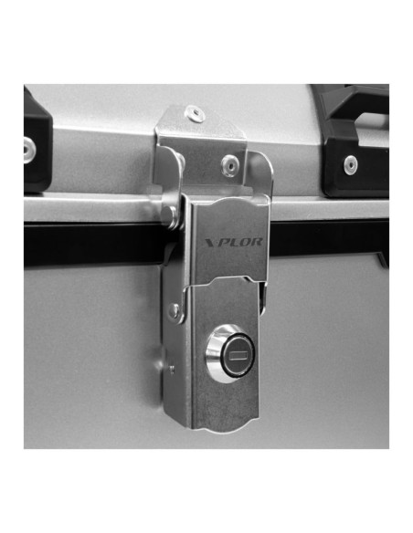 Bauletto con Piastra Universale in Abs colore Alluminio 52 LT