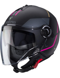 CASCO CABER RIVIERA V4X GEO Matt Black / Fuchsia 2