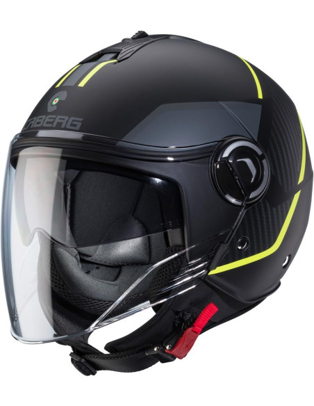 CASCO CABER RIVIERA V4X GEO Matt Black / Yellow Fluo / Anthracite