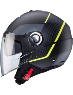 CASCO CABER RIVIERA V4X GEO Matt Black / Yellow Fluo / Anthracite 2