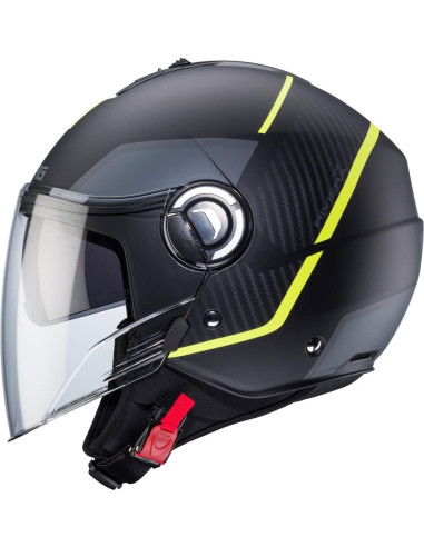 CASCO CABER RIVIERA V4X GEO Matt Black / Yellow Fluo / Anthracite