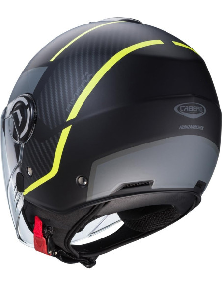 CASCO CABER RIVIERA V4X GEO Matt Black / Yellow Fluo / Anthracite