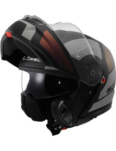 Casco Modulare P/J Ls2 FF908 STROBE II ORION Nero Opaco Rosa Blu