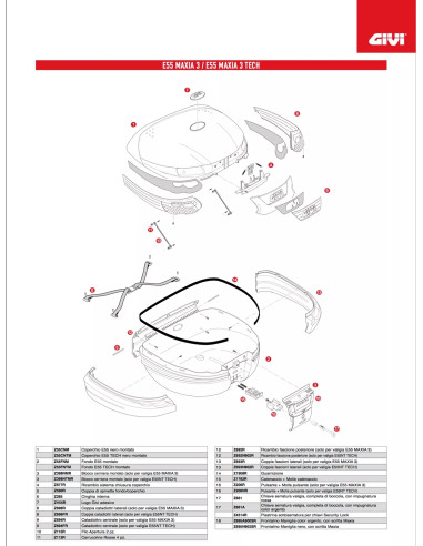 Z692R fascione posteriore bauletto E55 Maxia 3