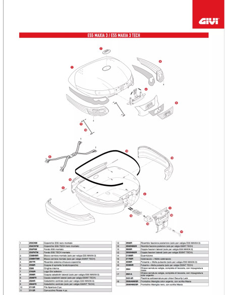 Z692R fascione posteriore bauletto E55 Maxia 3