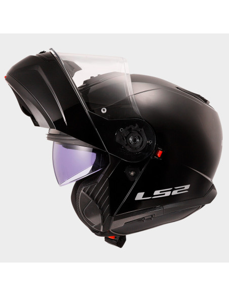 Casco Modulare P/J Ls2 FF908 STROBE II Solid Nero Opaco