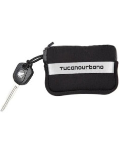 Borsello porta chiavi con zip Tucano Urbano Nero