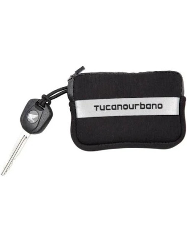 Borsello porta chiavi con zip Tucano Urbano Nero