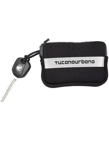 Borsello porta chiavi con zip Tucano Urbano Nero
