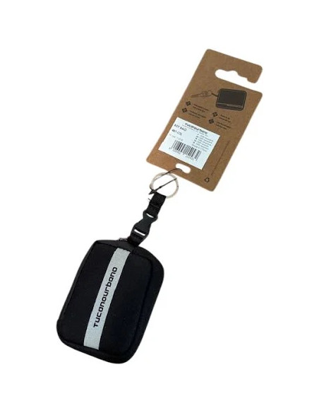 Borsello porta chiavi con zip Tucano Urbano Nero