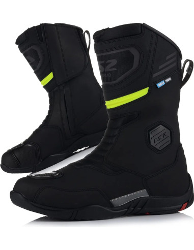 Goby Stivale moto impermeabile WP Nero H-V Giallo