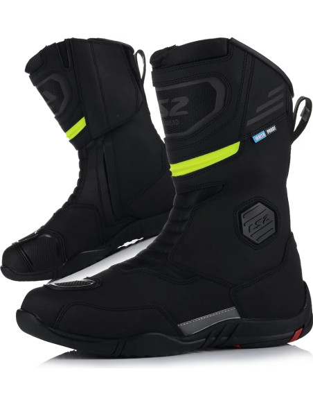 Goby Stivale moto impermeabile WP Nero H-V Giallo