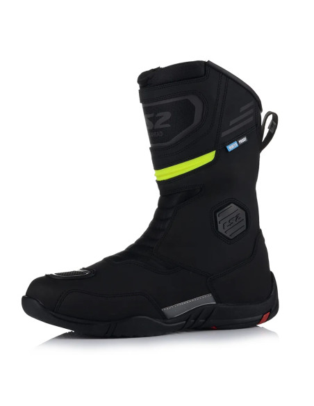 Goby Stivale moto impermeabile WP Nero H-V Giallo
