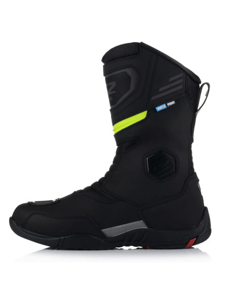 Goby Stivale moto impermeabile WP Nero H-V Giallo