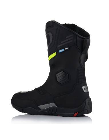 Goby Stivale moto impermeabile WP Nero H-V Giallo