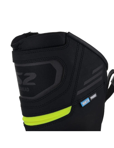 Goby Stivale moto impermeabile WP Nero H-V Giallo