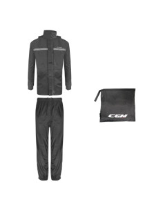 E34 Set antipioggia Sportivo Nero 2