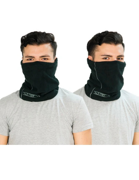 Collare Cappello in Pile Nero
