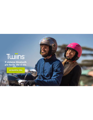 Interfono Bluetooth Twiins 5.0 HF3 passeggero / pilota