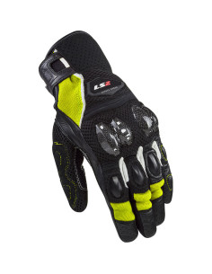 Guanti Moto In Pelle Estivi Ls2 Spark 2 AIR CE Nero Giallo