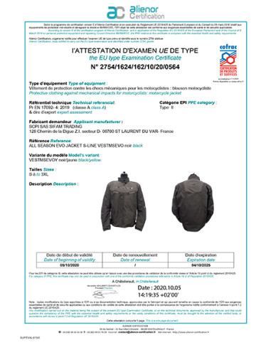 Giacca 4 stagioni EVO Black