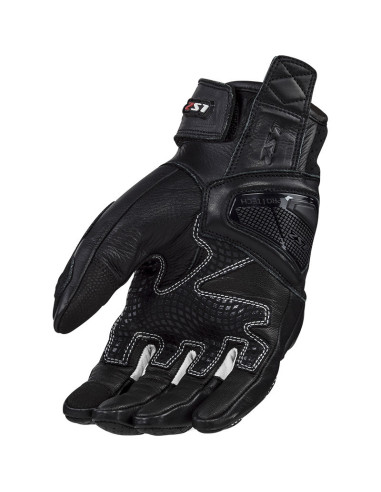 Guanti Moto In Pelle Estivi Ls2 Spark 2 AIR CE Nero Bianco
