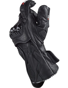 Guanti Moto In Pelle CE Sportivi Ls2 Swift Neri 2
