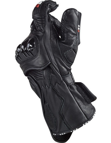 Guanti Moto In Pelle CE Sportivi Ls2 Swift Neri