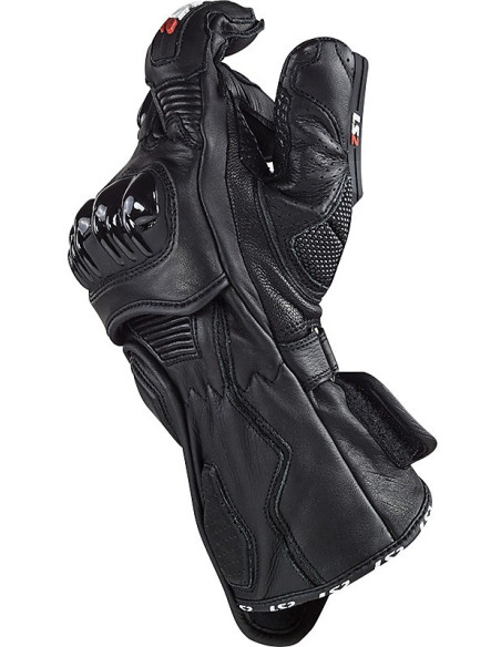 Guanti Moto In Pelle CE Sportivi Ls2 Swift Neri
