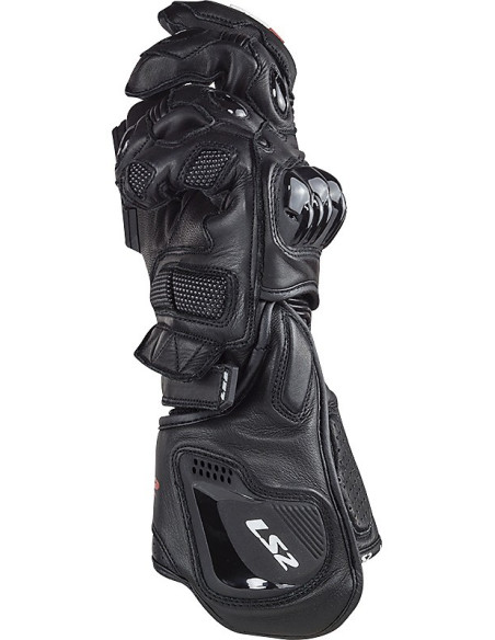 Guanti Moto In Pelle CE Sportivi Ls2 Swift Neri