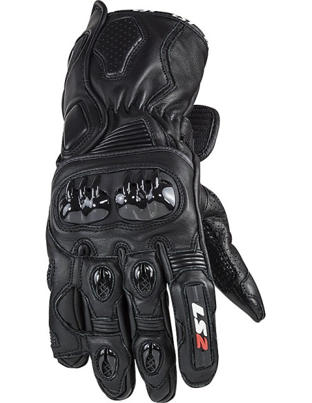 Guanti Moto In Pelle CE Sportivi Ls2 Swift Neri
