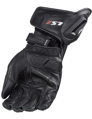 Guanti Moto In Pelle CE Sportivi Ls2 Swift Neri