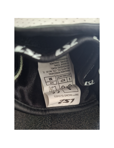 Guanti Moto In Pelle CE Sportivi Ls2 Swift Neri e Giallo Fluò