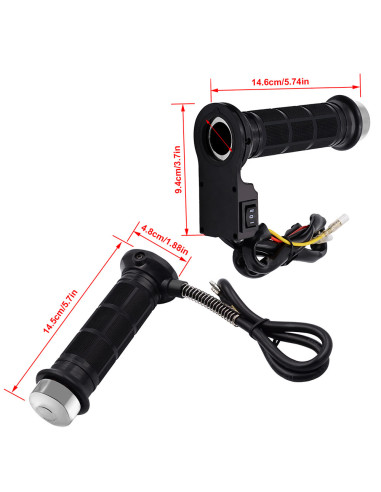 Manopole Riscaldate 12V 35W per Manubrio 22 mm Moto e Scooter