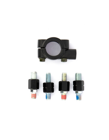 Specchietto retrovisore universale con supporto manubrio