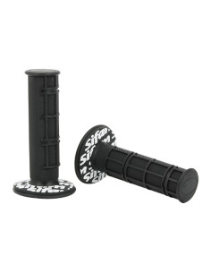 Coppia Manopole Cross Nere Lunghezza 120 mm 22 mm