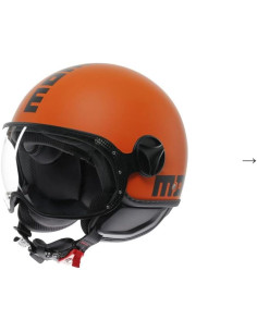 Casco FGTR CLASSIC Mono E2206 Arancione opaco / nero 2