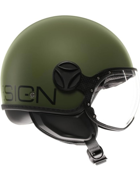 Casco FGTR CLASSIC Mono E2206 Verde militare opaco / nero