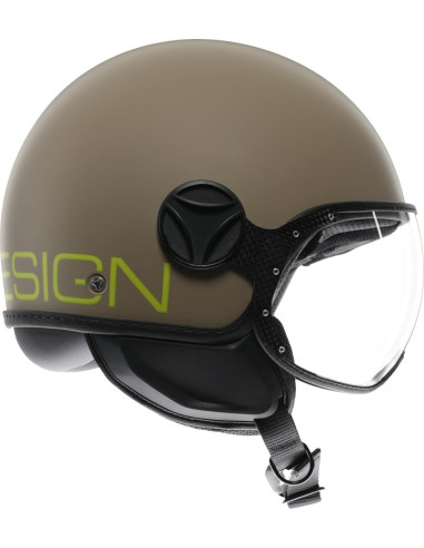Casco FGTR CLASSIC Mono E2206 Sabbia opaco / lime