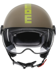 Casco FGTR CLASSIC Mono E2206 Sabbia opaco / lime