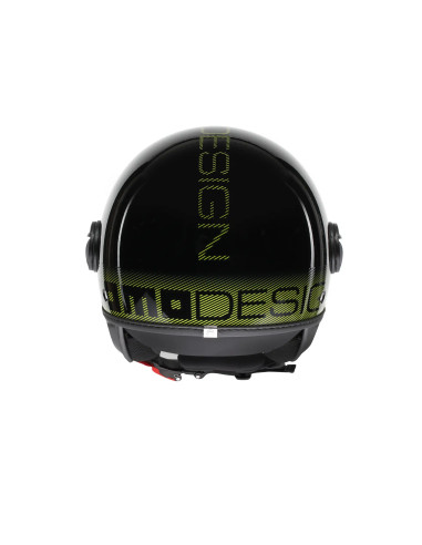 Casco FGTR CLASSIC Stripes E2206 Nero glitter / giallo fluo