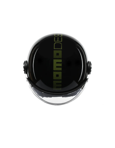 Casco FGTR CLASSIC Stripes E2206 Nero glitter / giallo fluo