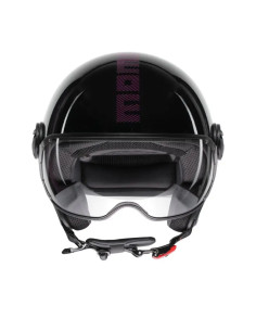 Casco FGTR CLASSIC Stripes E2206 Nero glitter / fucsia