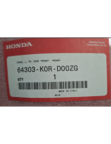 64303K0RD00ZG Copertura laterale anteriore sx Honda SH 125 - 150 sport 2023 / 2024