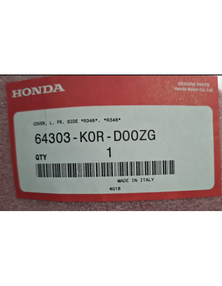 64303K0RD00ZG Copertura laterale anteriore sx Honda SH 125 - 150 sport 2023 / 2024