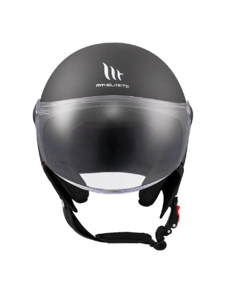 Casco Jet OF501B Street S Solid A1 nero opaco