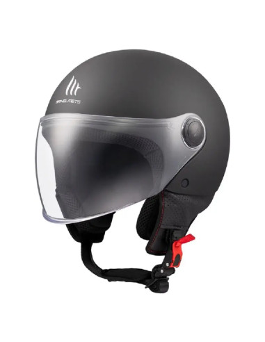 Casco Jet OF501B Street S Solid A1 nero opaco