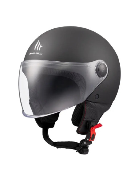 Casco Jet OF501B Street S Solid A1 nero opaco