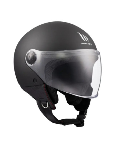 Casco Jet OF501B Street S Solid A1 nero opaco